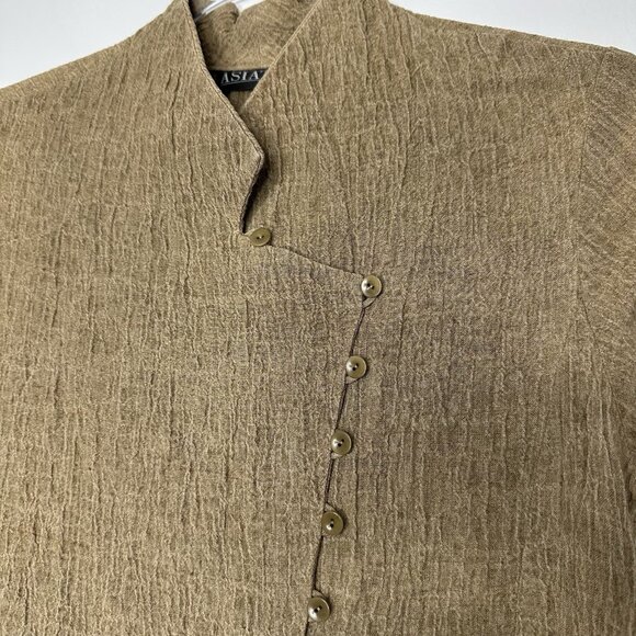 Vintage Asiatica Kansas City 2 Piece Set Dress Jacket Textured Medium - Picture 4 of 13